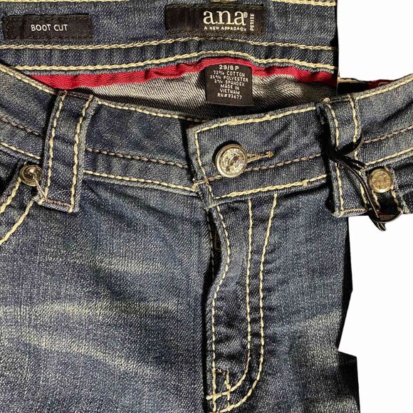 New With Tags a.n.a new approach boot cut embellished jeans 28/8P - Picture 6 of 11